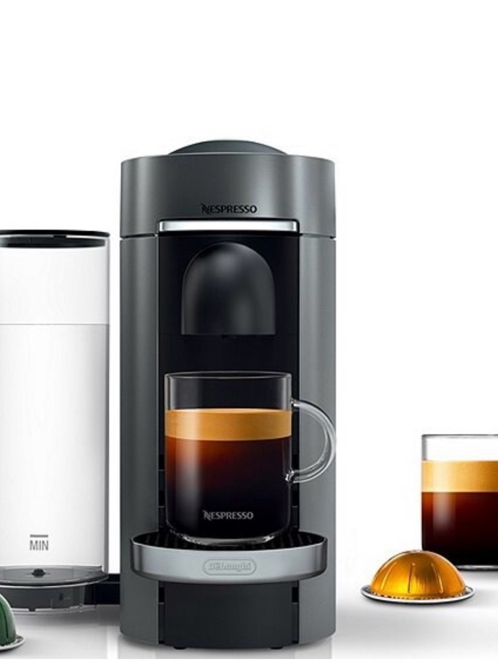 De'Longhi Nespresso Vertuo Plus Titanium Coffee Espresso Maker Tested Works